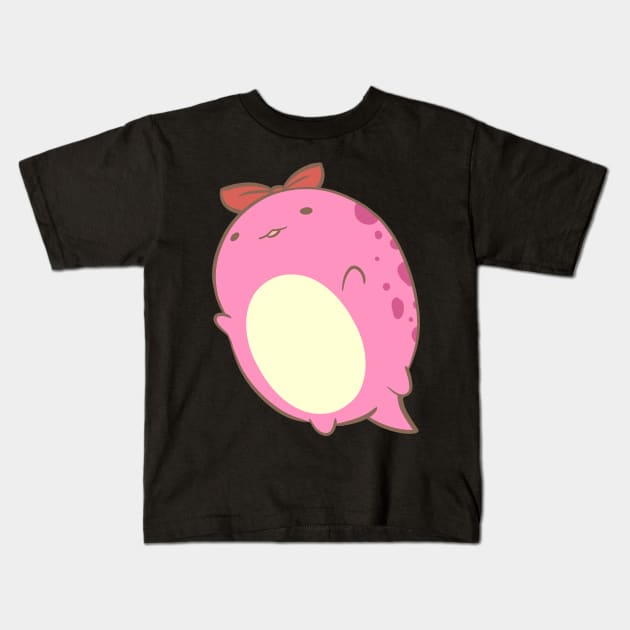 Guild Wars 2- Pink Quaggan Swimming Kids T-Shirt by CaptainPoptop